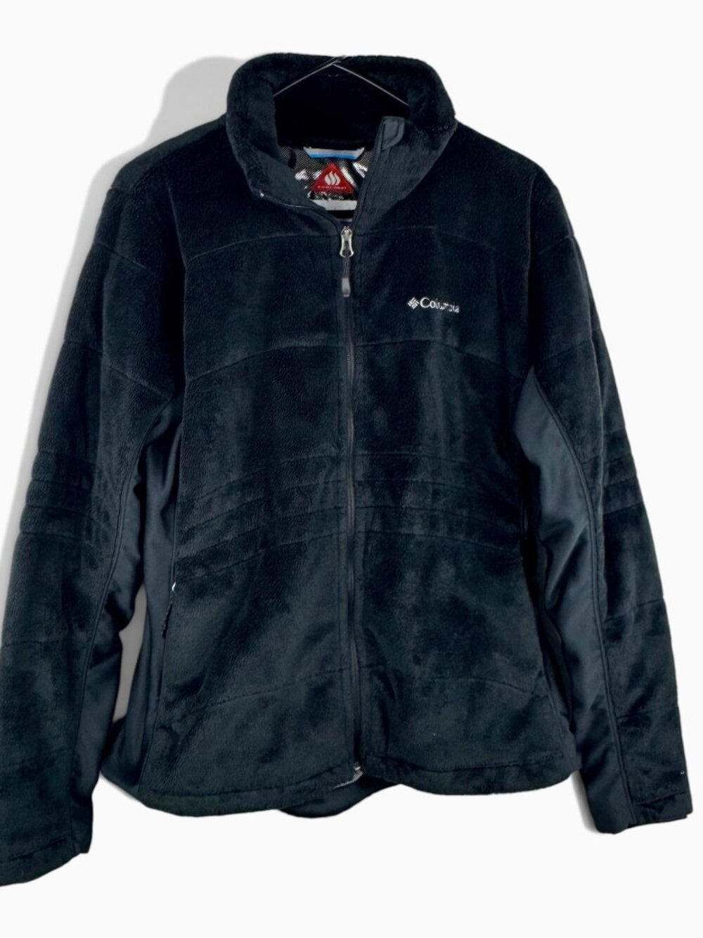 Columbia Sportswear Lush Plush Full Zip Jacket Black XL Omni-Heat